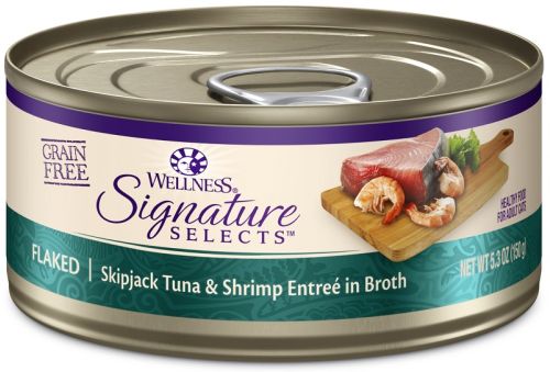 Wellness CORE Signature Selects Flaked Skipjack Tuna & Shrimp Wet Cat Food 5.3 oz
