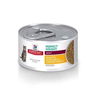 Hill's Science Diet Perfect Weight Cat Roasted Vegetable & Chicken Medley 2.9oz