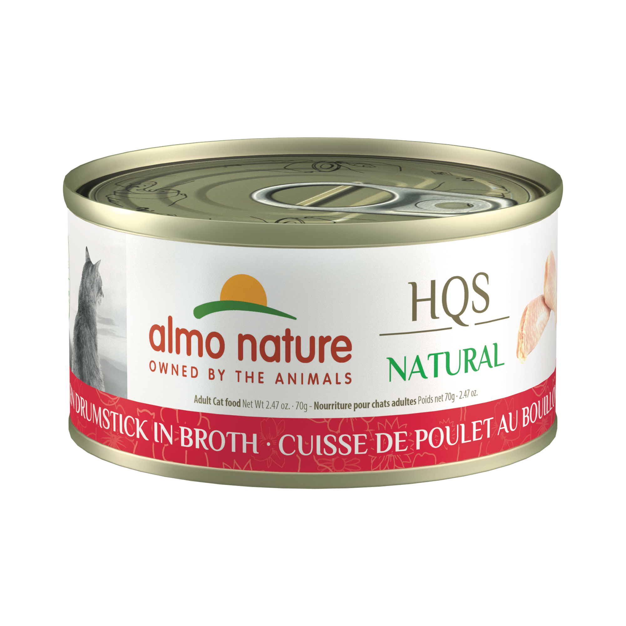 Almo Nature Hqs Natural Cat - Chicken Drumstick In Broth 70 g
