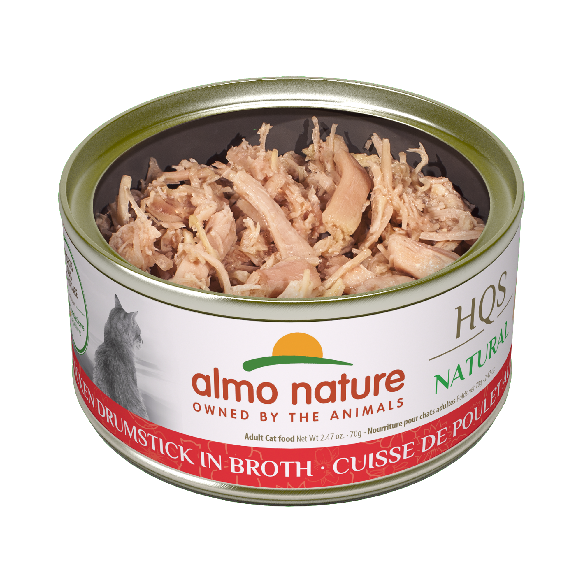 Almo Nature Hqs Natural Cat - Chicken Drumstick In Broth 70 g