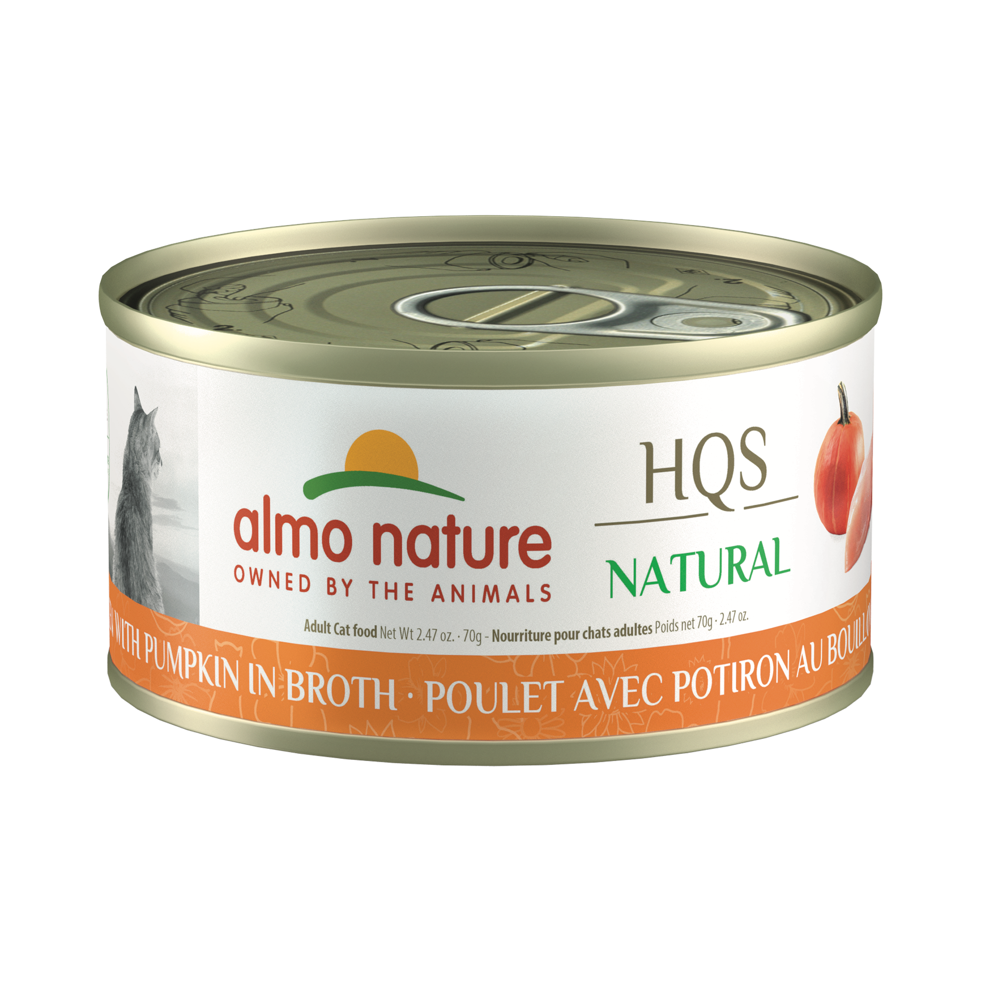 Almo Nature Hqs Natural Cat - Chicken With Pumpkin In Broth 70 g