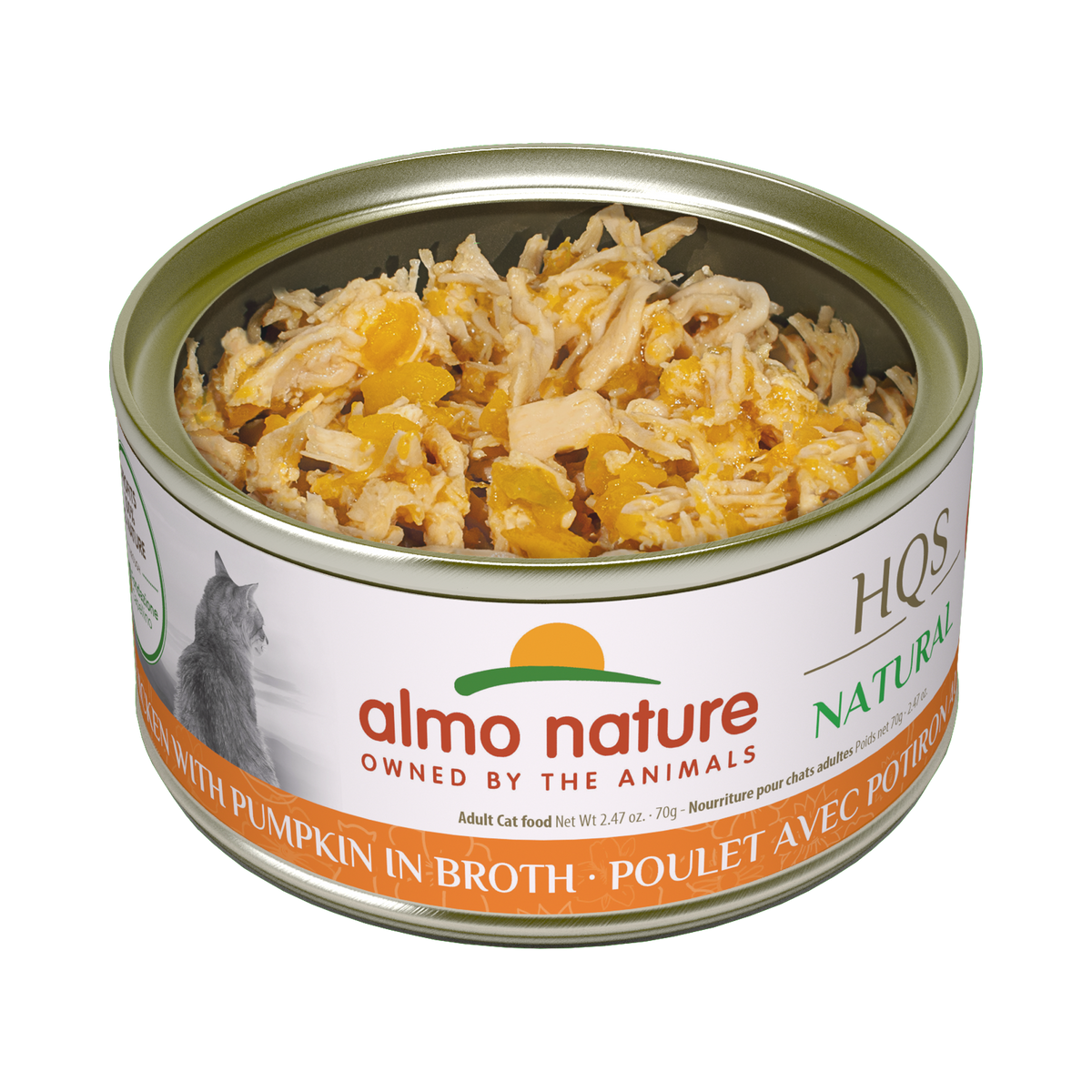 Almo Nature Hqs Natural Cat - Chicken With Pumpkin In Broth 70 g