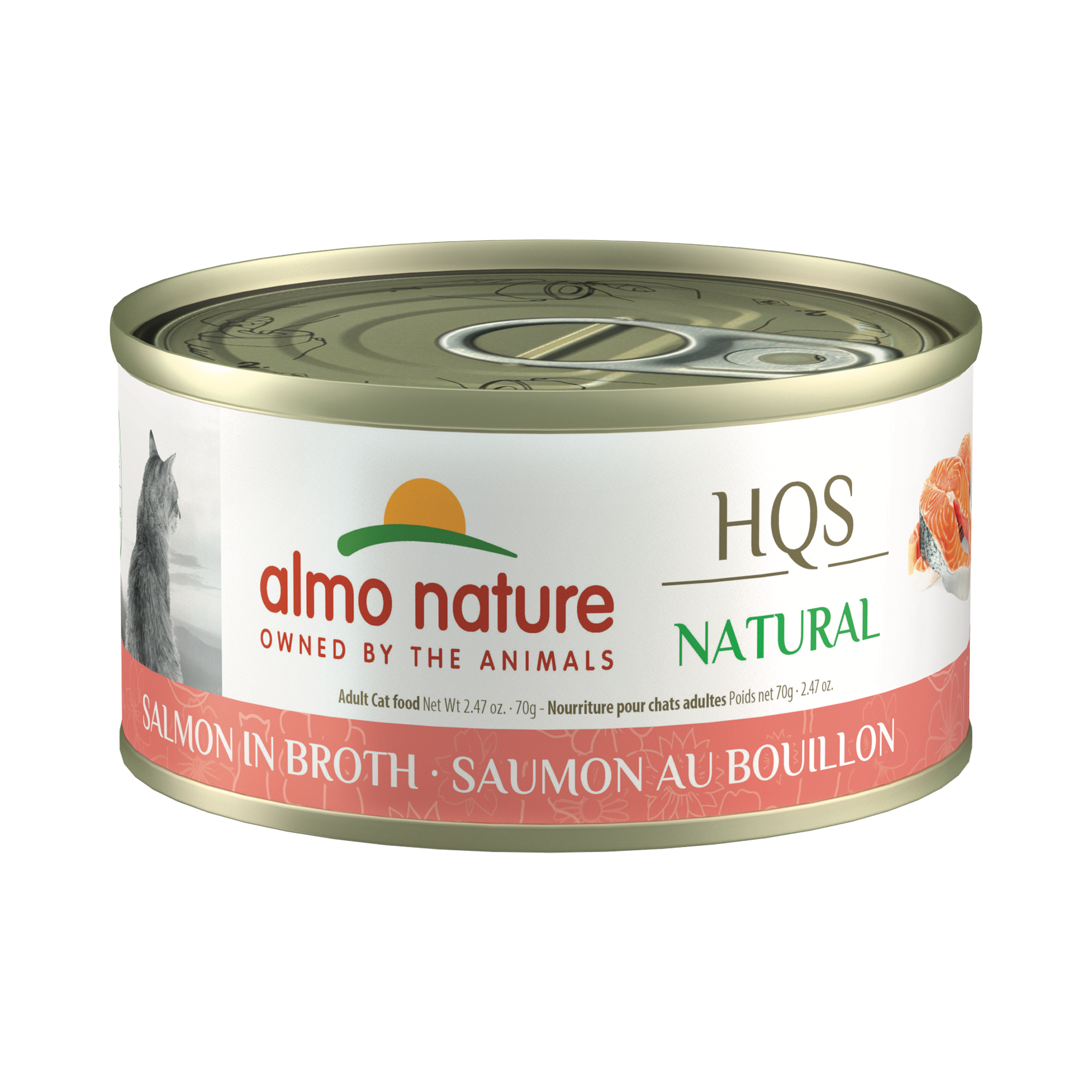 Almo Nature Hqs Natural Cat - Salmon In Broth 70 g