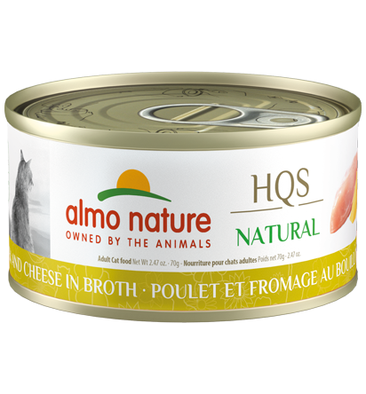 Almo Nature Hqs Natural Cat - Chicken and Cheese In Broth 70 g