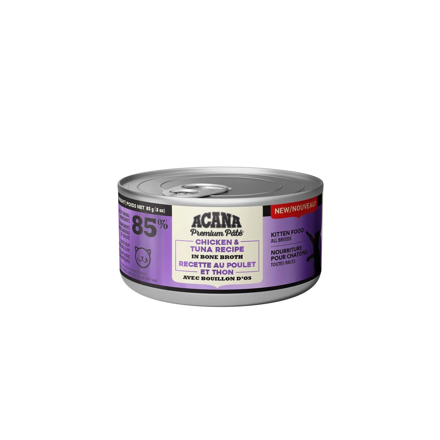 ACANA Cat - Pate - Chicken & Tuna Recipe in Bone Broth for Kittens 85g