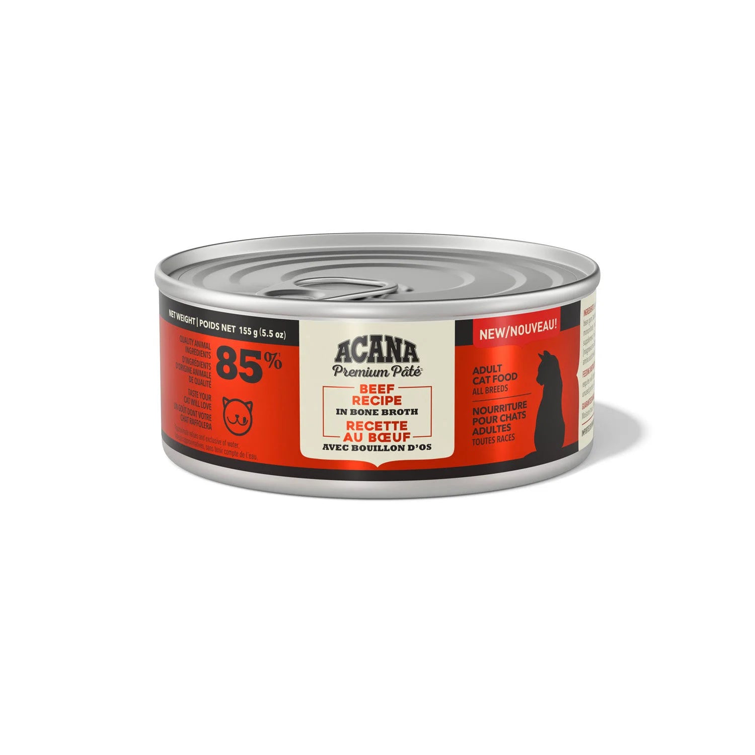 ACANA Cat -Pate - Beef Recipe in Bone Broth 155g