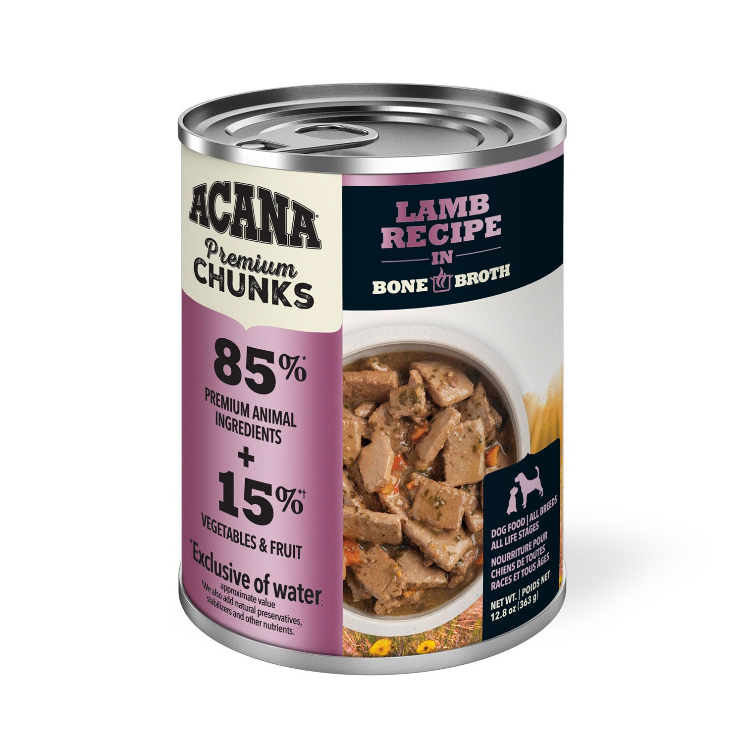 ACANA Dog - Chunks - Lamb Recipe in Bone Broth 363g