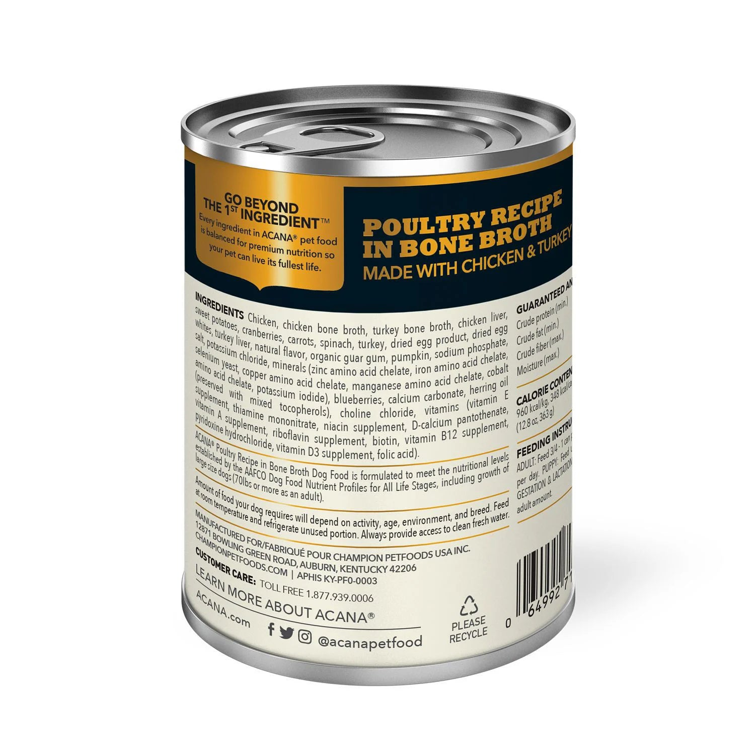 ACANA Dog - Chunks - Poultry Recipe in Bone Broth 363g