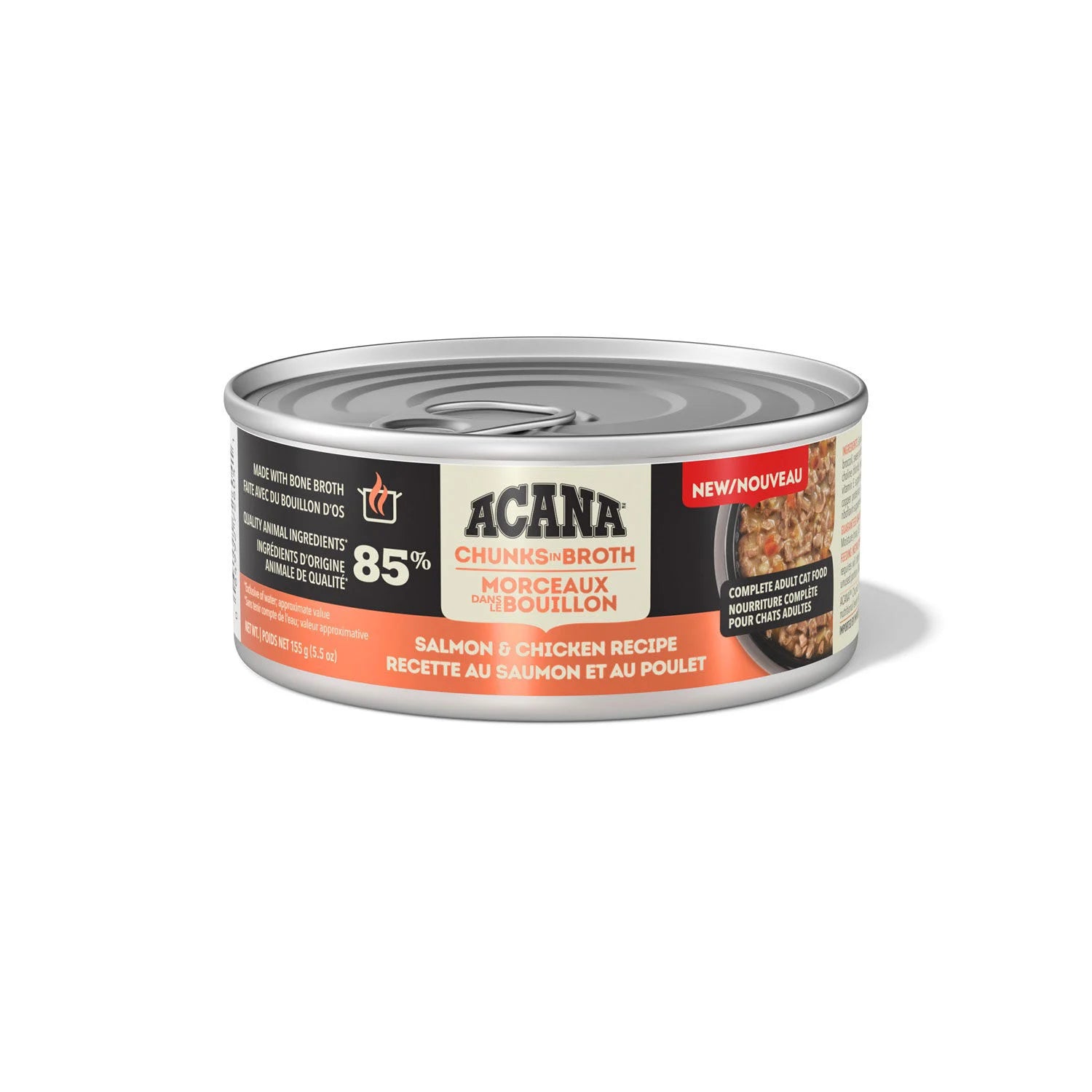 ACANA Cat - Chunks in Broth - Salmon & Chicken Recipe 155g