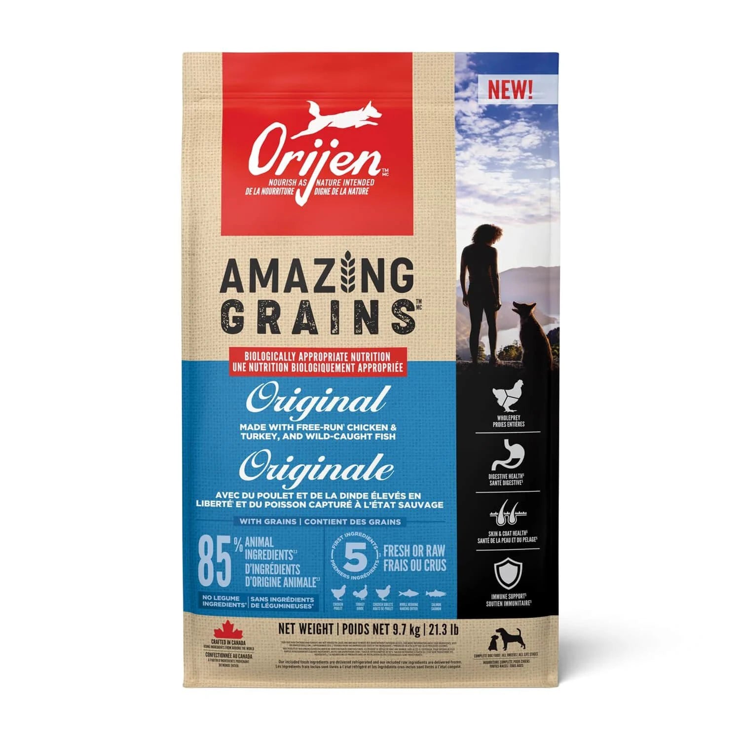 ORIJEN Dog - Amazing Grains - Original 9.7kg