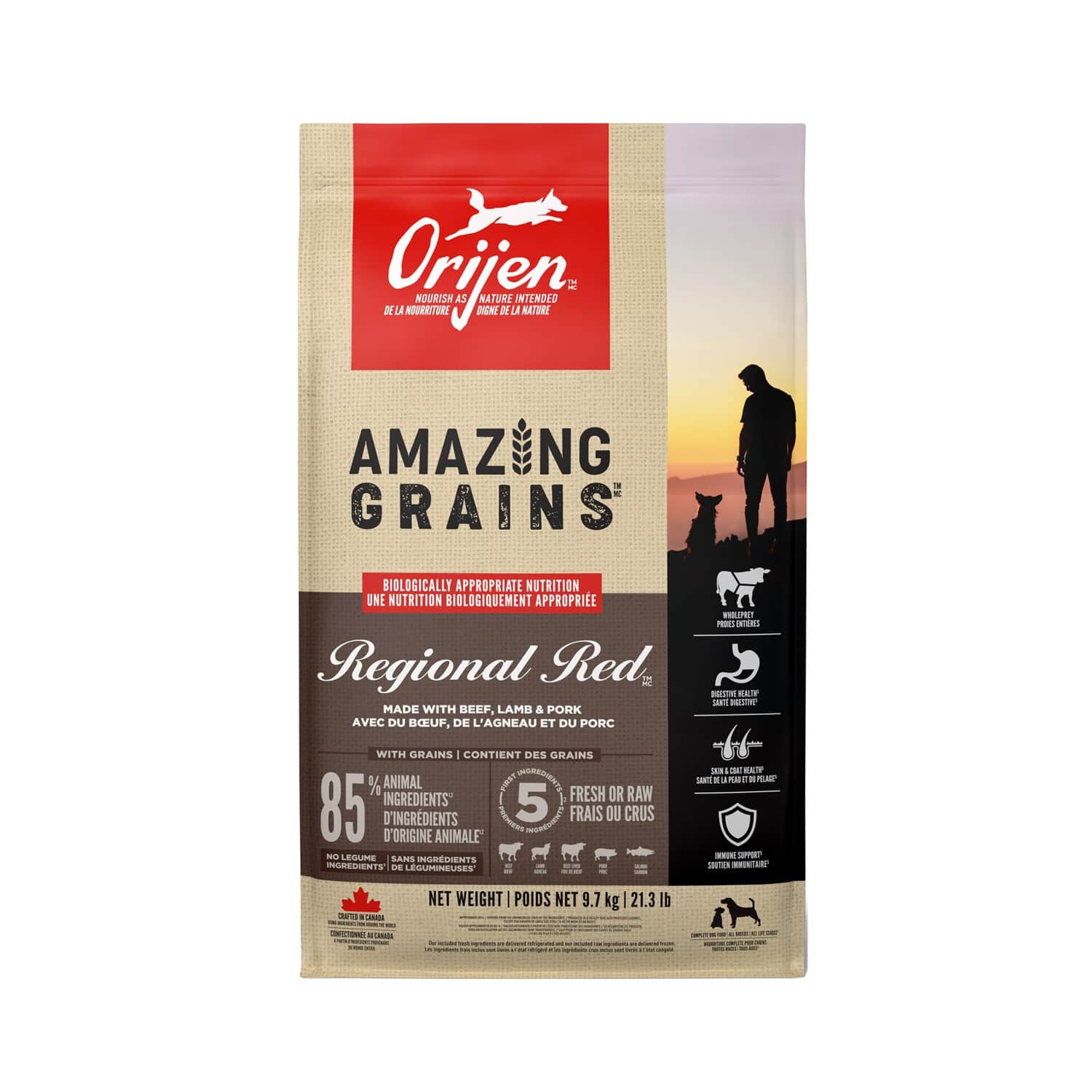 ORIJEN Dog - Amazing Grains - Regional Red 1.8kg