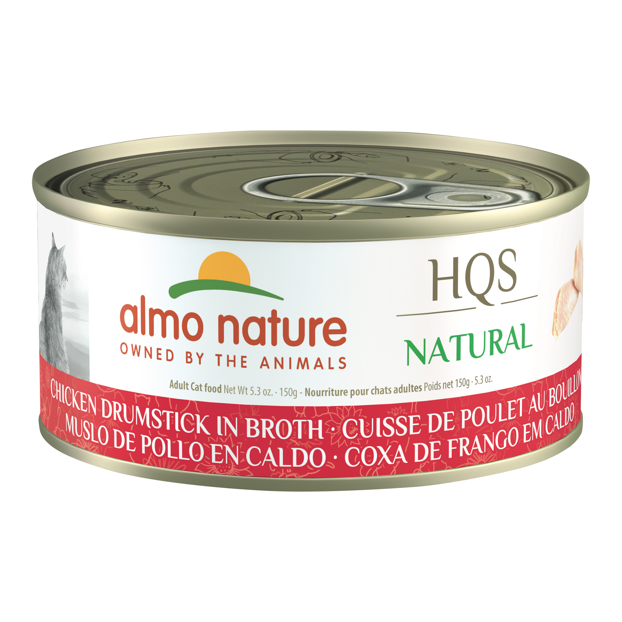 Almo Nature Hqs Natural Cat - Chicken Drumstick In Broth 150g