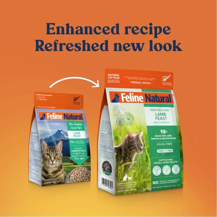 Feline Natural Freeze-Dried Cat Food - Lamb Feast 320 g