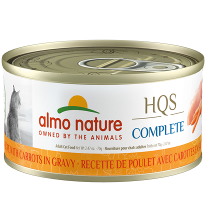 Almo Nature Hqs Complete Chicken Recipe with Carrots in gravy 70 g