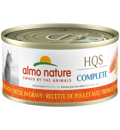 Almo Nature HQS Complete Chicken Recipe with Cheese in gravy 70 g
