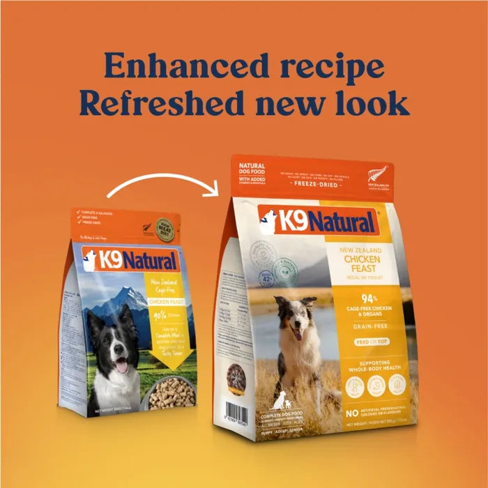 K9 Natural Freeze-Dried Dog Food - Chicken Feast 500 g