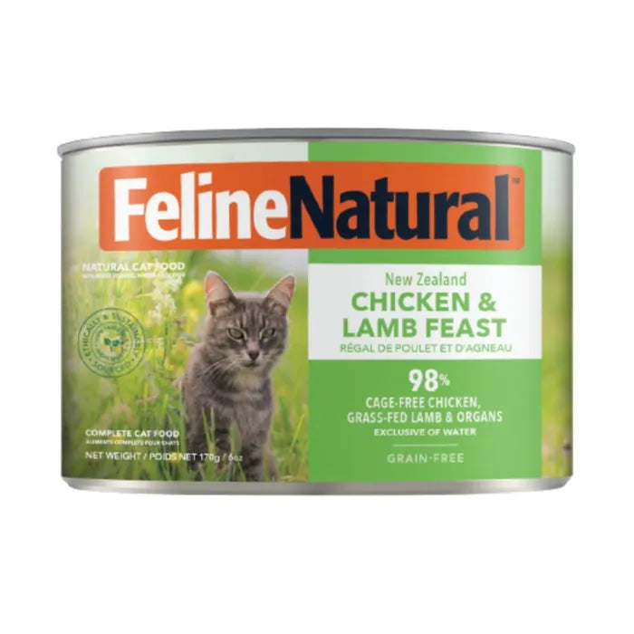 Feline Natural Canned Cat Food - Chicken & Lamb Feast 170 g