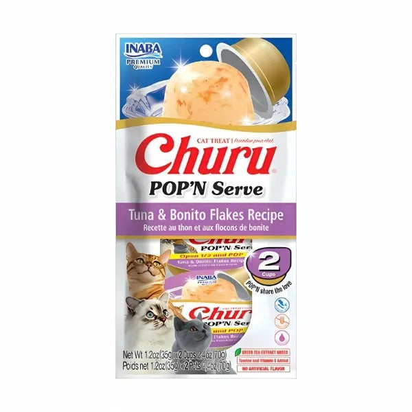 Inaba CAT Churu POP'N SERVE (Tuna & Bonito Flakes)