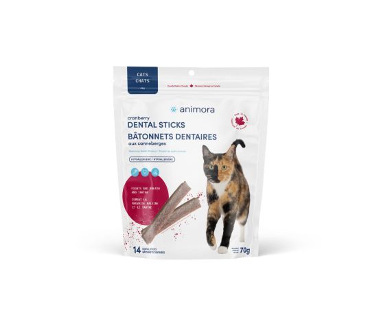 Animora Cranberry Dental Sticks For Cat, 14 Units