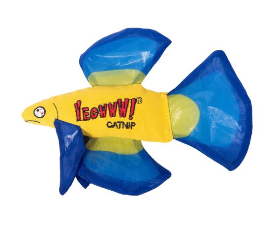 Ducky World Catnip Toys - Betta Fish, Blue