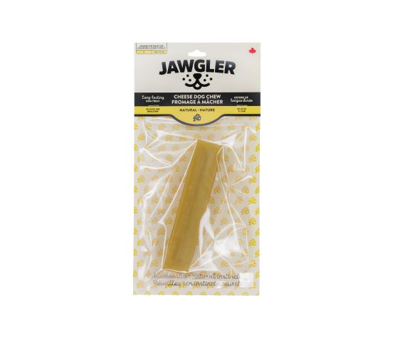 Jawgler Cheese Dog Chew - Natural, Large 130g