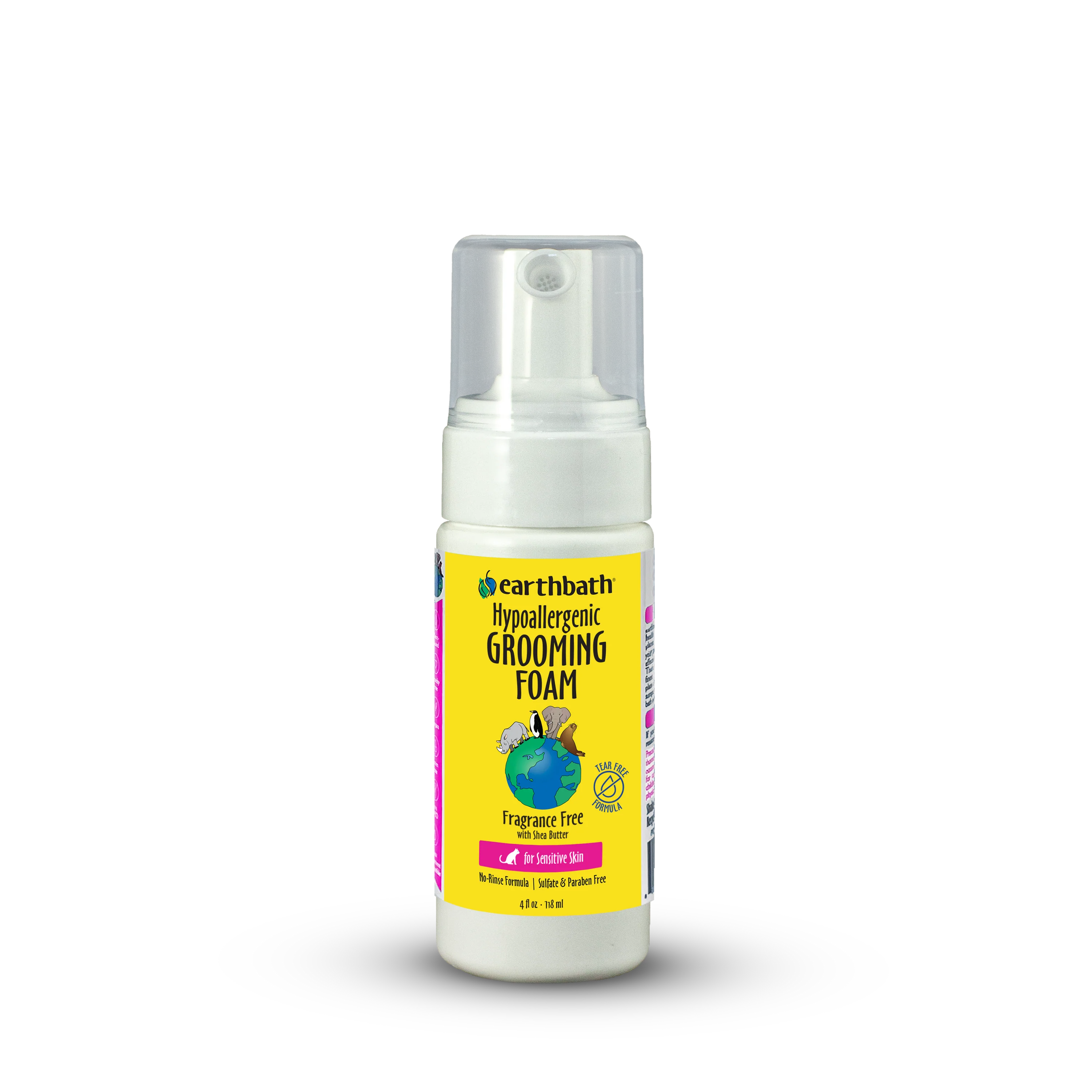 Earthbath Foaming Shampoo for Cats Hypo-Allergenic 4 oz