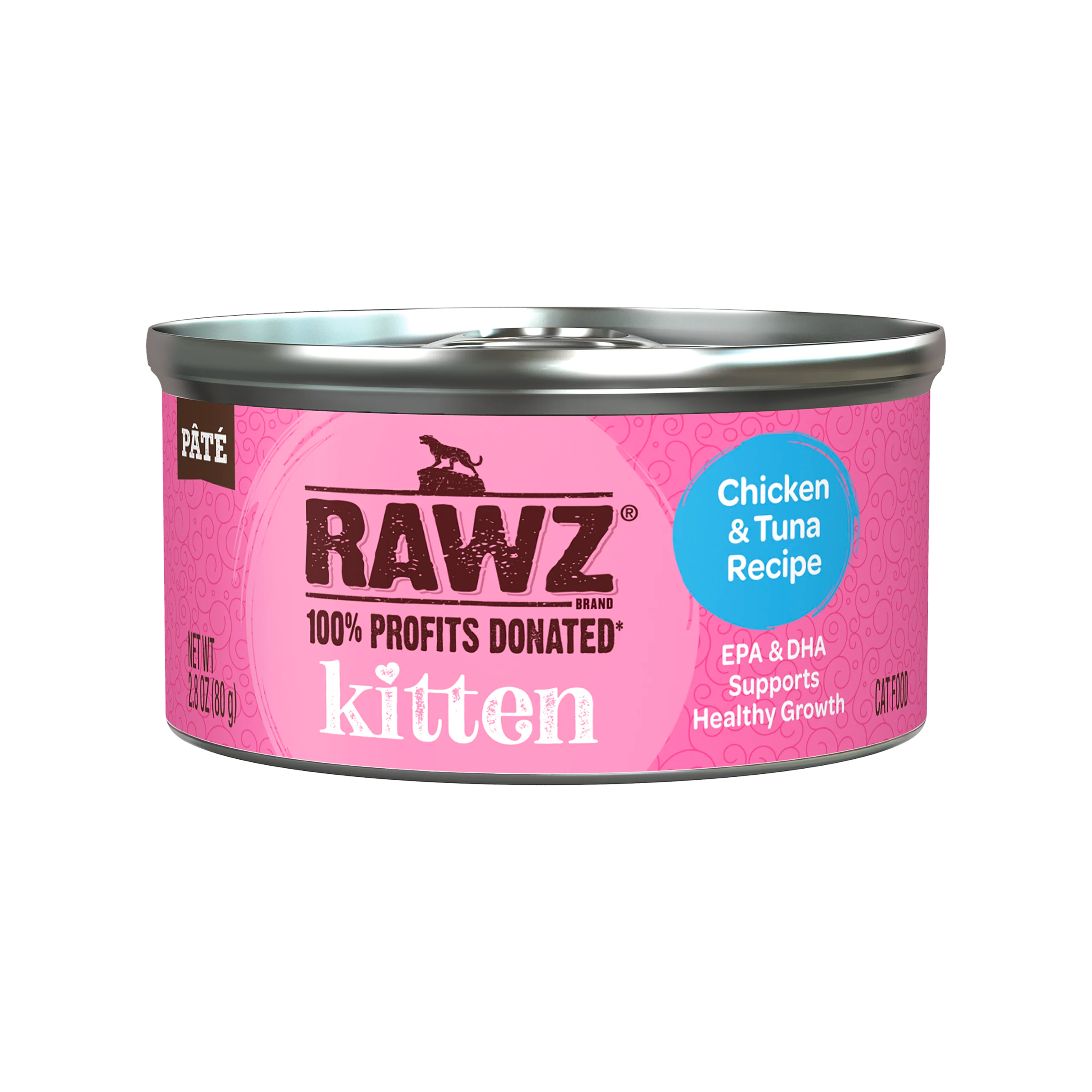 RAWZ Kitten Chicken & Tuna Wet Cat Food 2.8 oz