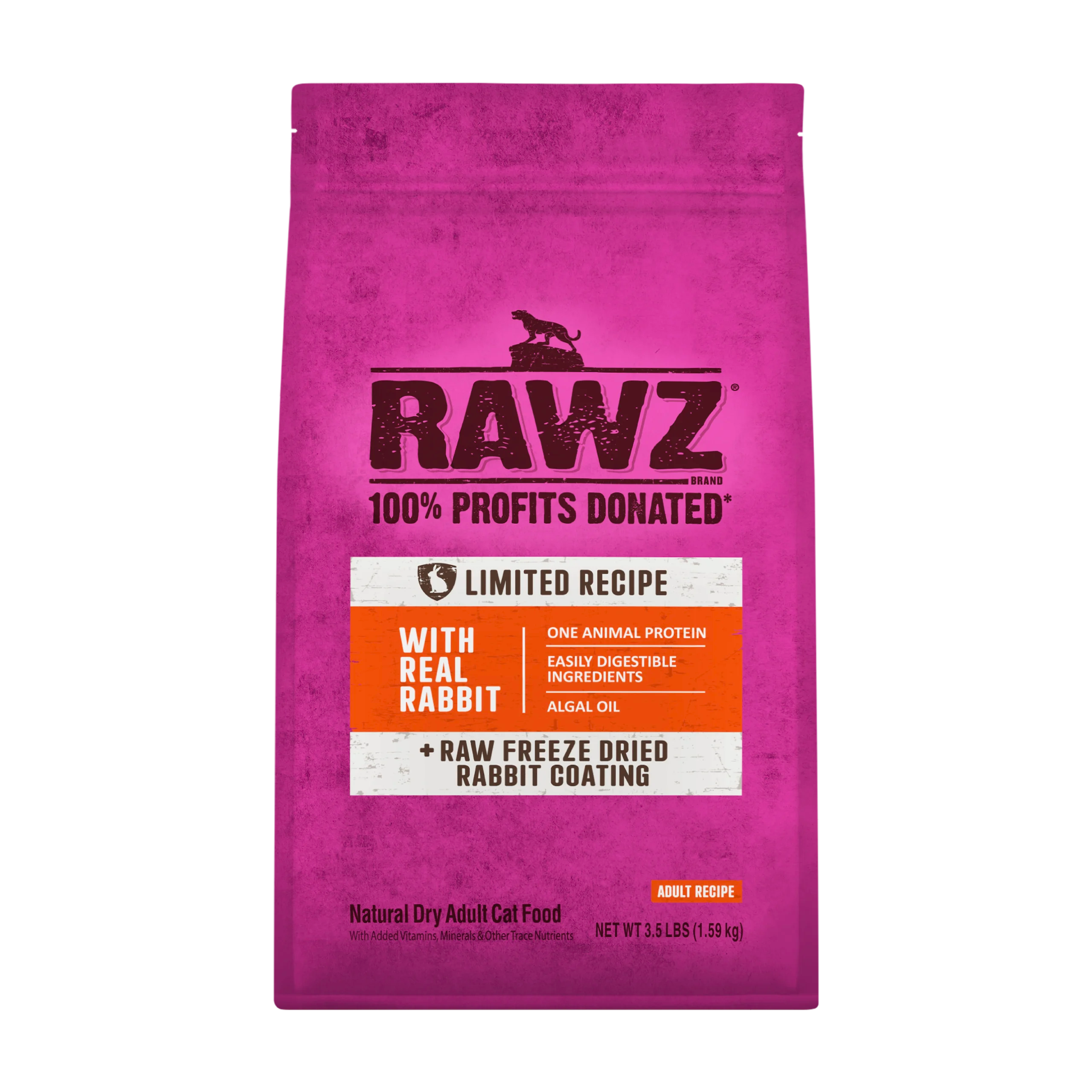 RAWZ Limited Ingredient Rabbit Dry Cat Food 7.8 lb
