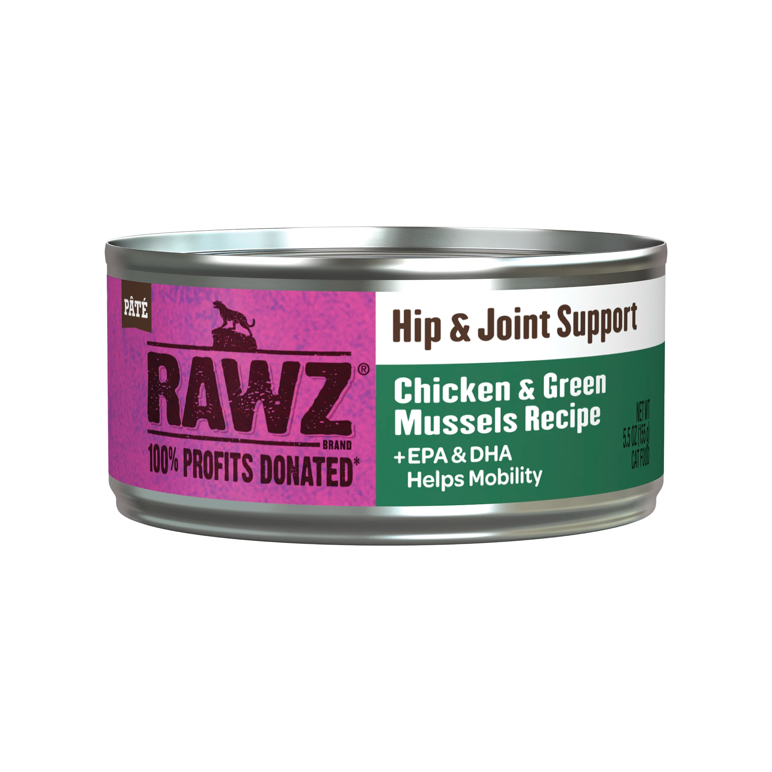 RAWZ Hip & Joint Chicken & Green Mussels Wet Cat Food 5.5oz