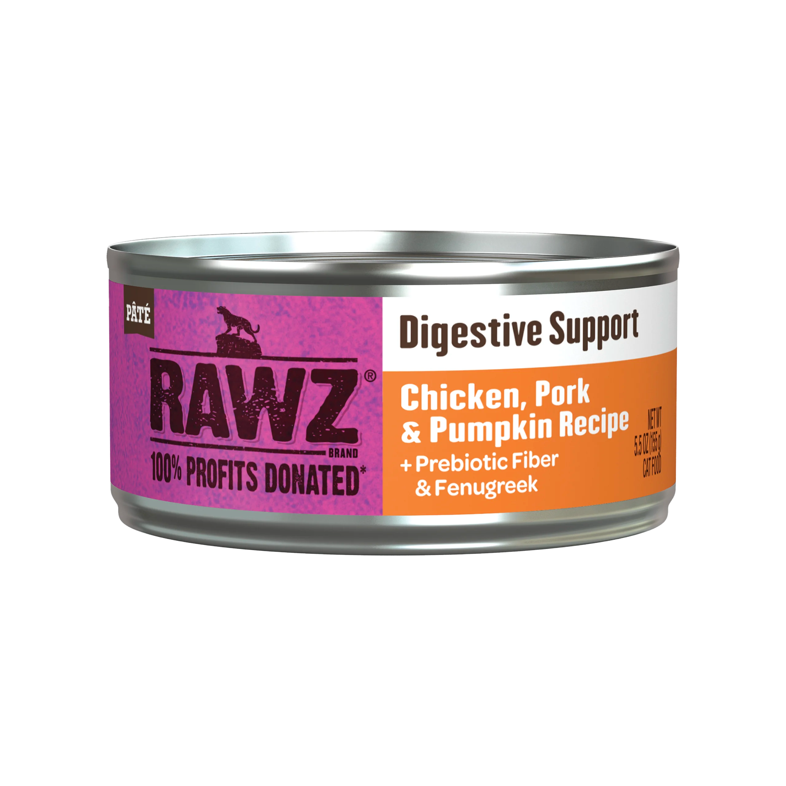 RAWZ Digestive Support Chicken, Pork & Pumpkin Wet Cat Food 5.5oz