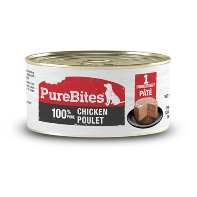 PureBites Pates 100% Pure Chicken Wet Dog Food 71gm