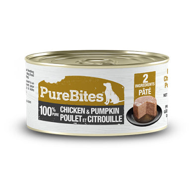 PureBites Pates 100% Pure Chicken & Pumpkin Wet Dog Food 71 gm