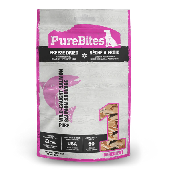 PureBites Salmon Freeze-Dried Dog Treats 33 gm