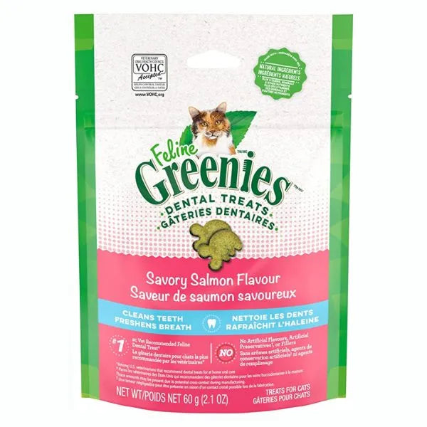 Greenies Feline Salmon Complete Dental Treat 2.1oz