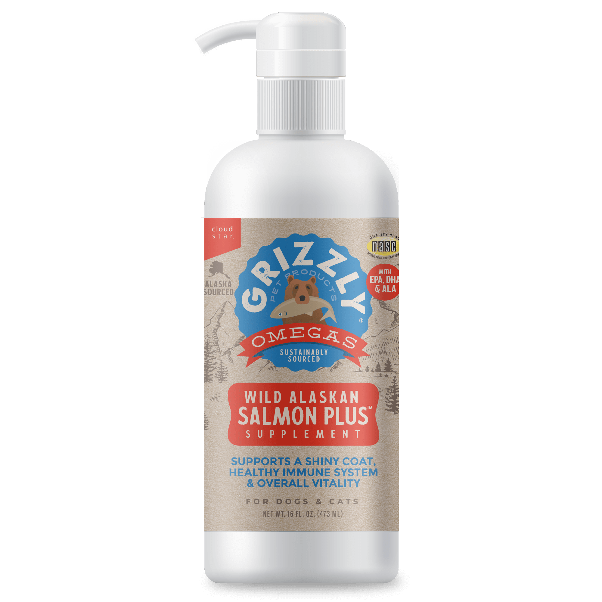 Grizzly Salmon Plus Oil 4oz