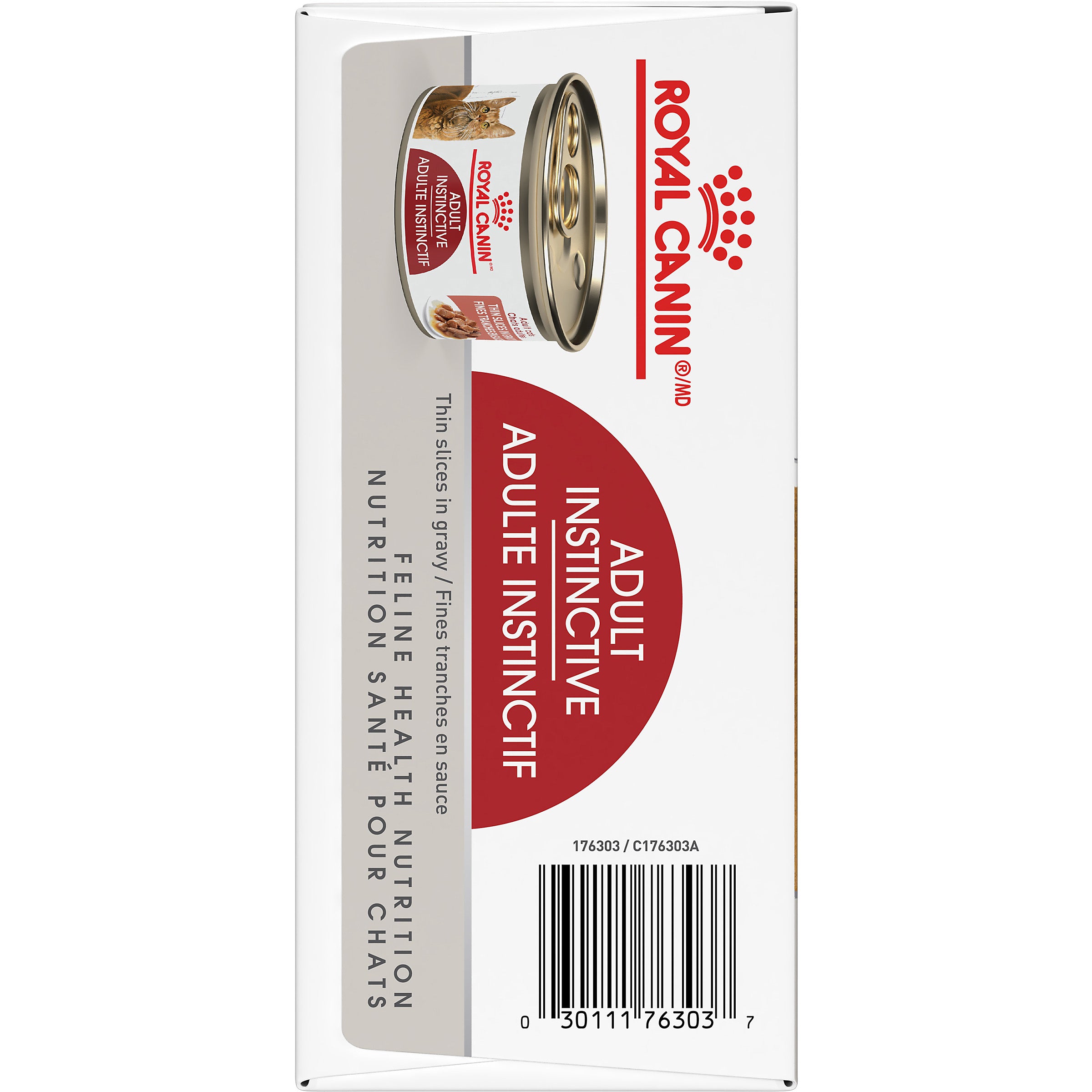Royal Canin® Feline Health Nutrition™ Adult Instinctive Thin Slices In Gravy Canned Cat Food - 12 can pack, 3 oz