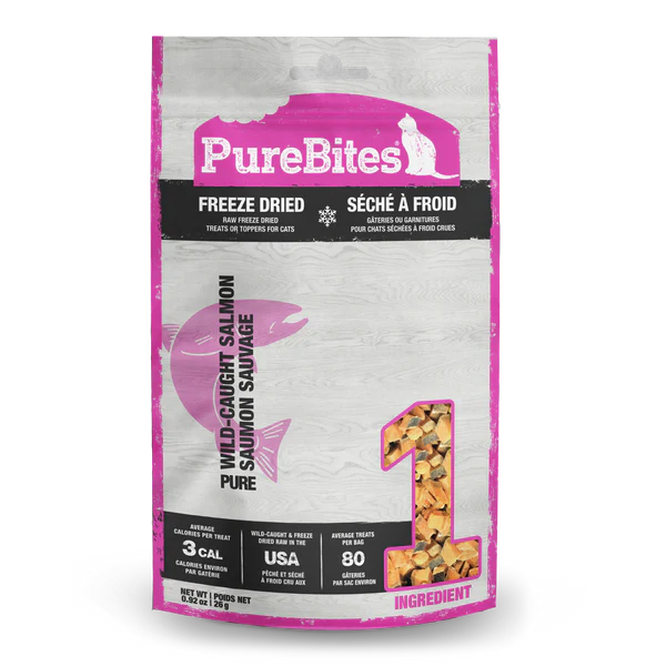 PureBites Wild Pacific Salmon Freeze-Dried Cat Treats 26 gm
