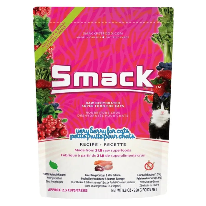 Smack Raw Dehydrated Cat Food - Very Berry 1.5 KG