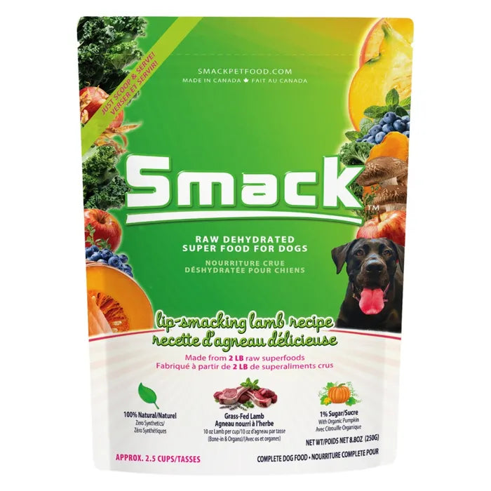 Smack Raw Dehydrated Dog Food - Lip-Smacking Lamb Recipe 1.5 KG