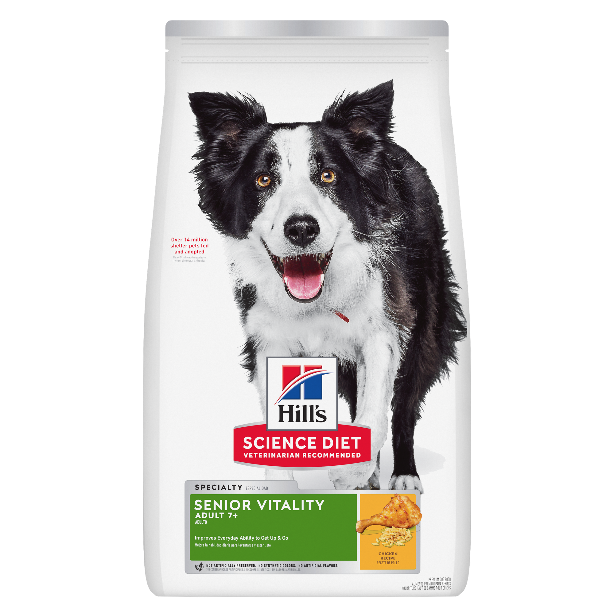 Hill's Science Diet Senior 7+ Senior Vitality Chicken & Rice 21.5LB