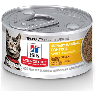 Hill's Science Diet Urinary & Hairball Control Cat Chicken Entrée 5.5oz