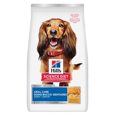 Hill's Science Diet Adult Oral Care Chicken Rice & Barley 4LB Dog