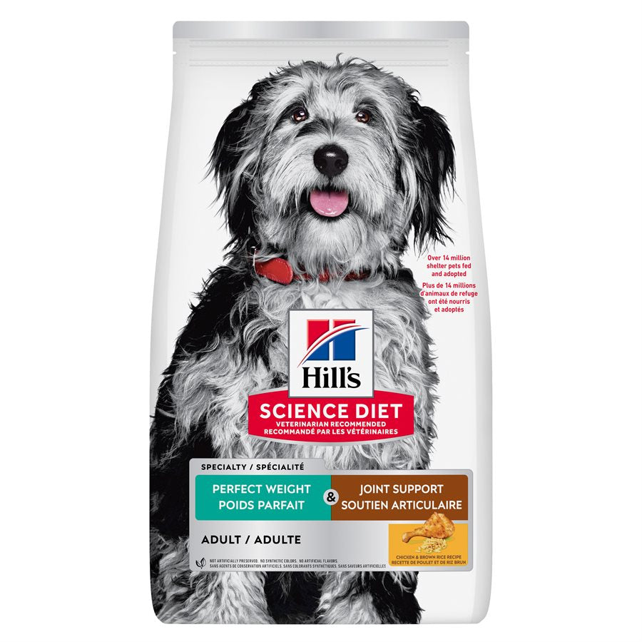 Hill's Science Diet Adult Perfect Weight & Joint Support Chicken Dry Dog Food 3.5 LB