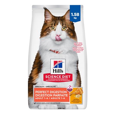 Hill's Science Diet Perfect Digestion Cat Chicken Barley & Whole Oats 3.5LB
