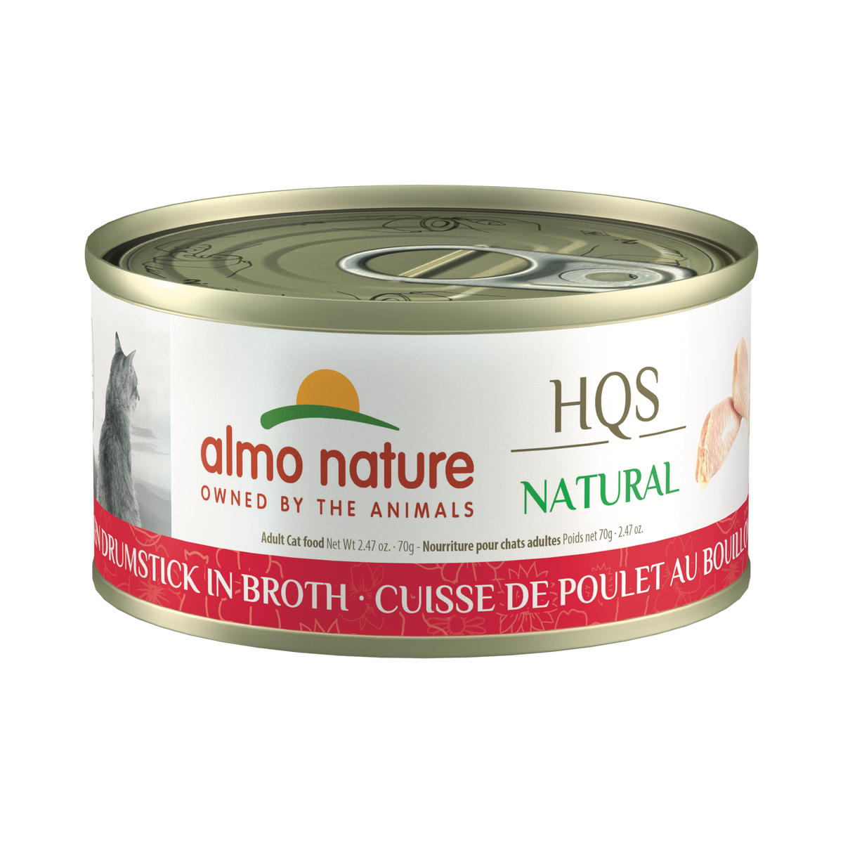 Almo Nature Hqs Natural Cat - Chicken Drumstick In Broth 70 g