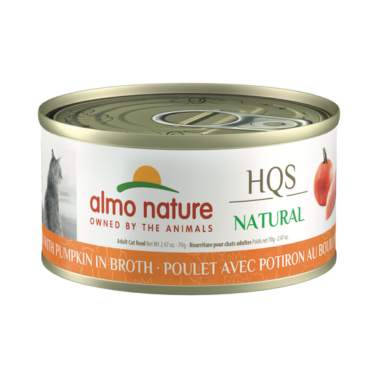 Almo Nature Hqs Natural Cat - Chicken With Pumpkin In Broth 70 g