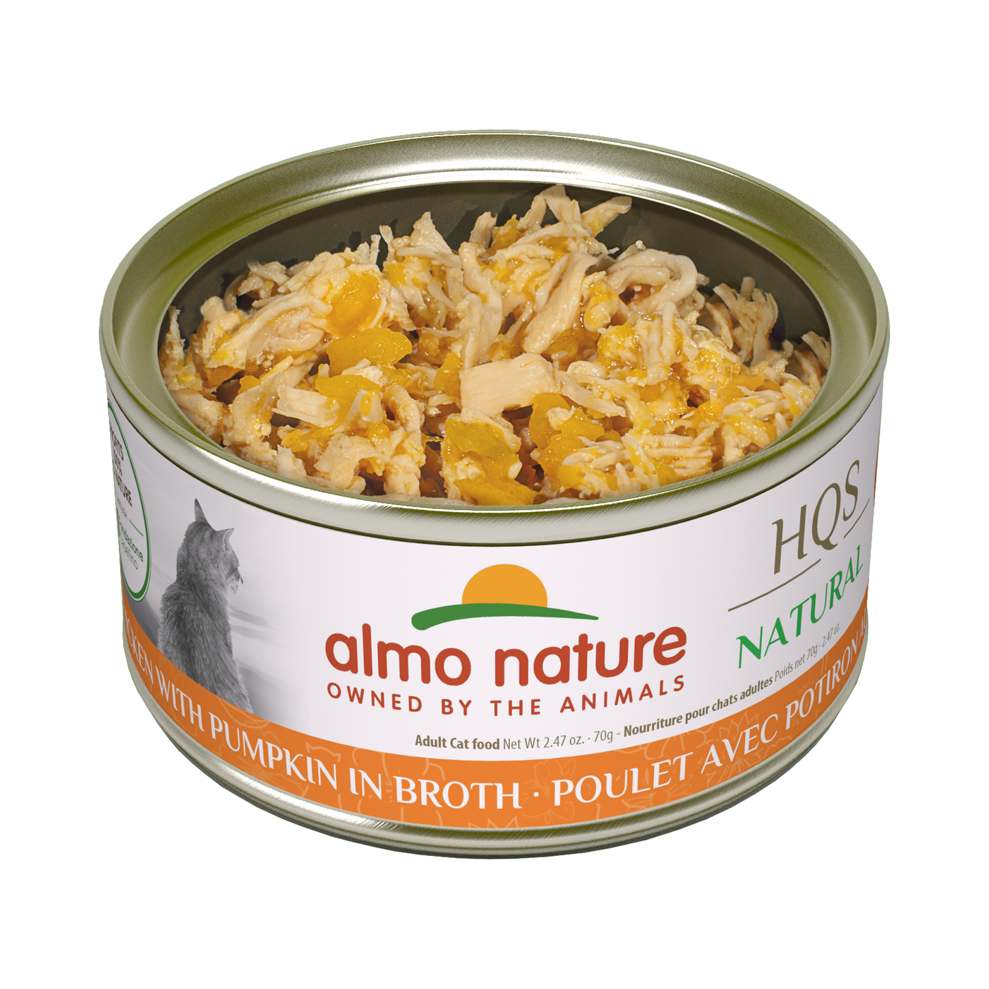 Almo Nature Hqs Natural Cat - Chicken With Pumpkin In Broth 70 g