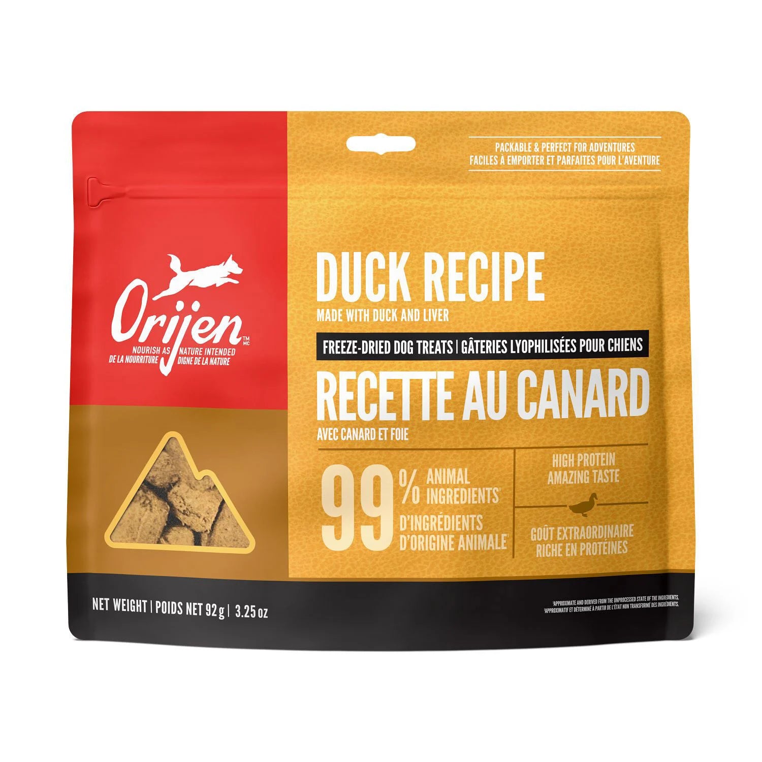 ORIJEN Dog - Duck Freeze-Dried Treats 92g