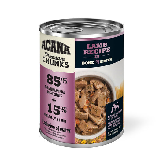 ACANA Dog -  Chunks - Lamb Recipe in Bone Broth 363g