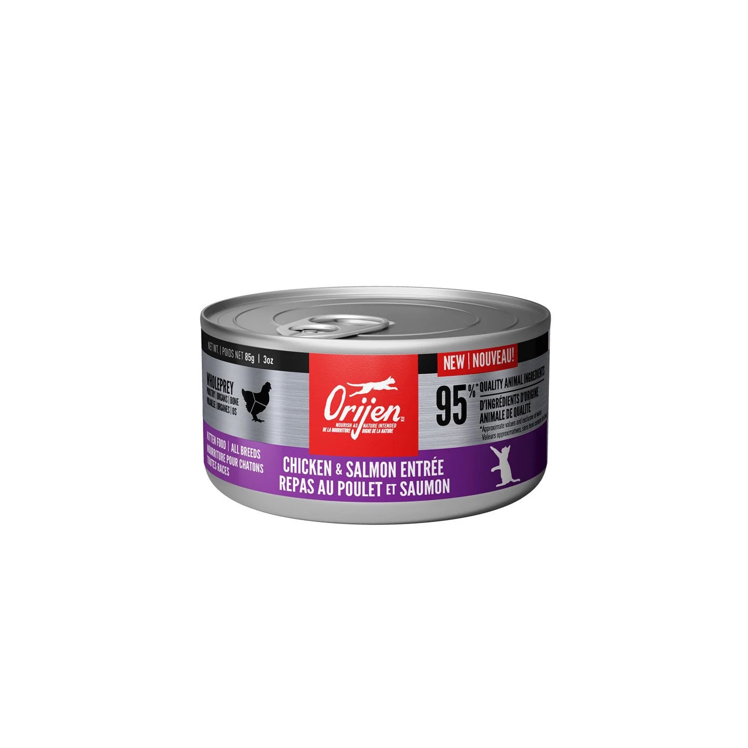 ORIJEN Cat - Pate- Chicken and Salmon Entree Recipe for Kitten 85g